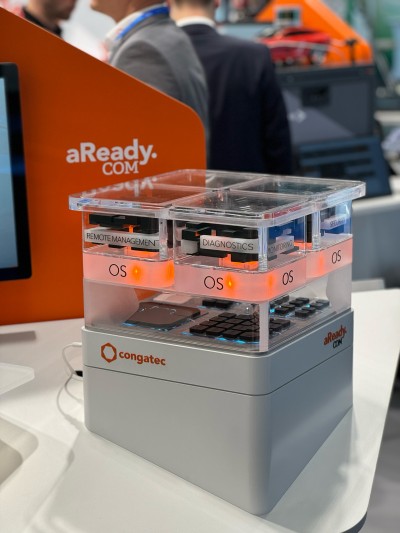 congatec Messestand aReady Messeexponat Gesamt