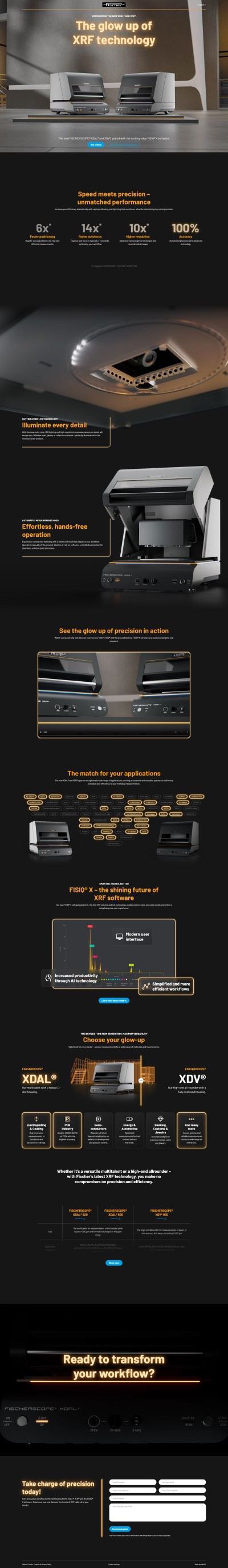 Fischer XFR Landingpage