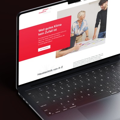 Die Website von gisiger madörin in Laptopansicht