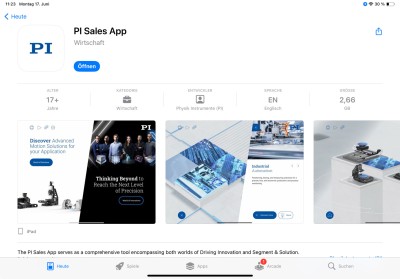 App-Entwicklung Referenz: PI – Appstore