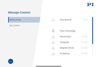 App-Entwicklung Referenz: PI – App – Einstellungen