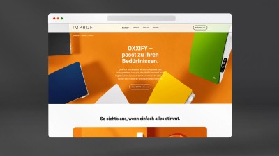 Produktlaunch Referenz: IMPRUF – OXXIFY Landingpage