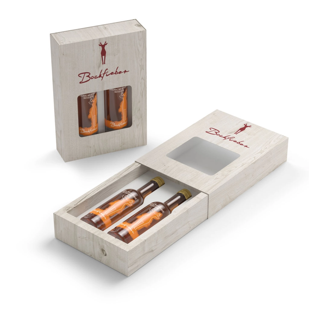 3D Visualisierung 9 3D Produktvisualisierung von zwei Schnapsflaschenschachteln